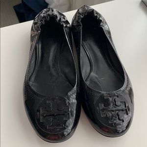 Tory Burch Black Flats